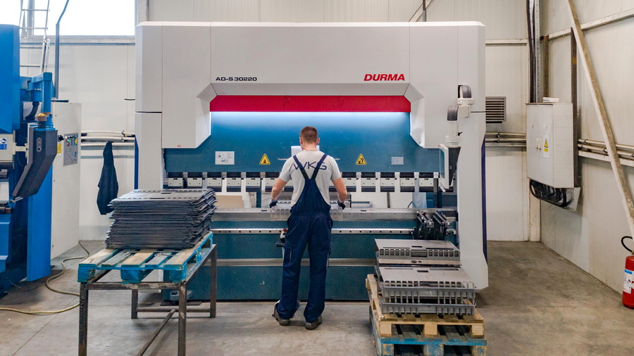 Hydraulic abkant press of the brand "DURMA"
